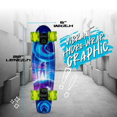 22" Retro Skateboard - Astro