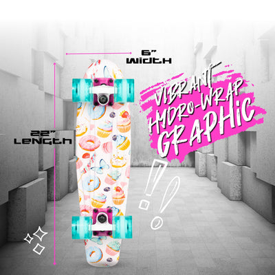 Skateboard rétro 22" - Sugar Rush