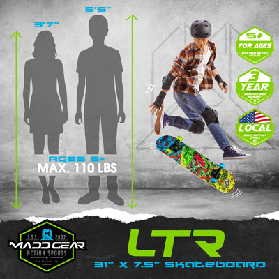 31" LTR Spec Skateboard - Extinct