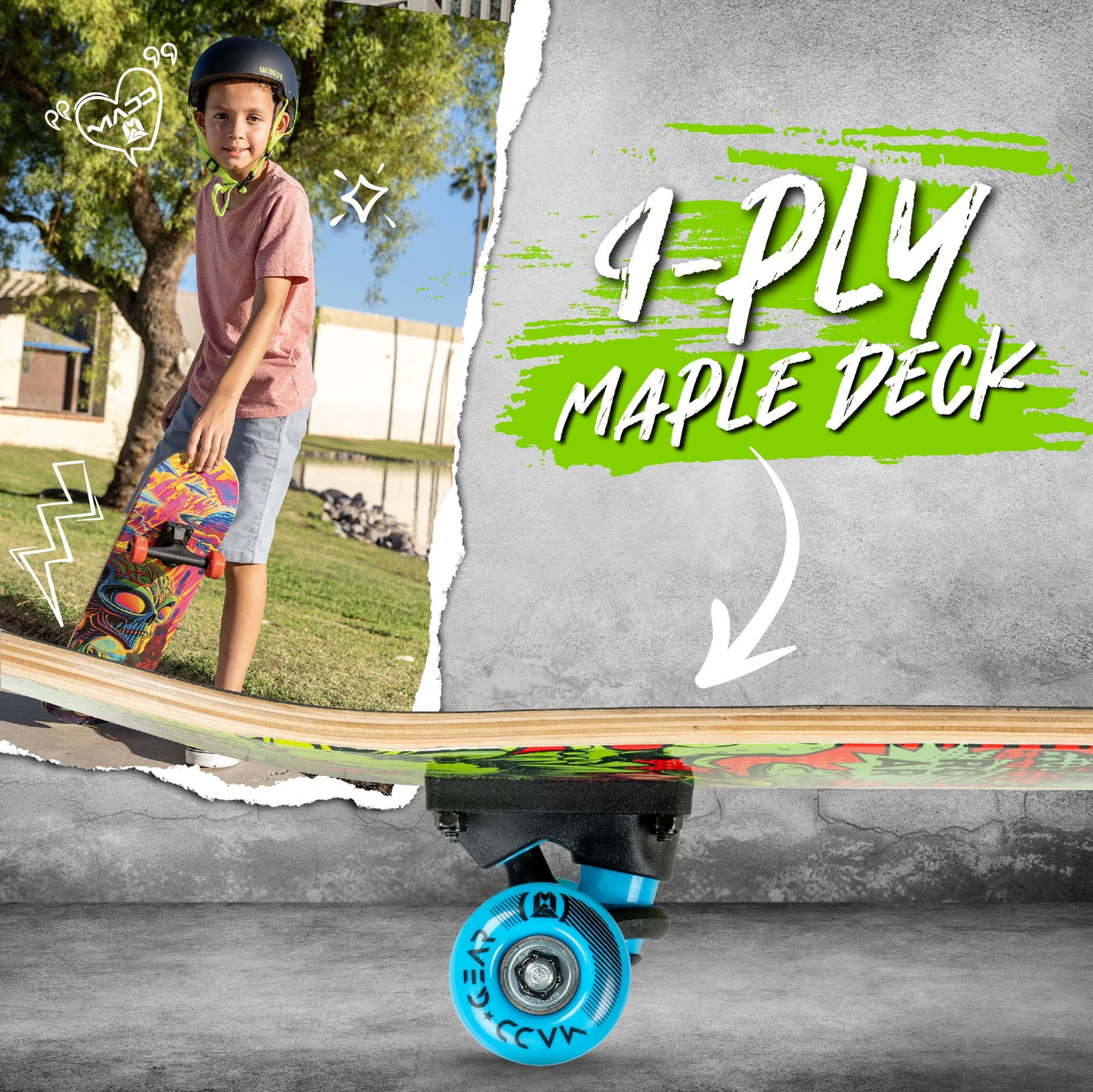 31" LTR Spec Skateboard - Extinct