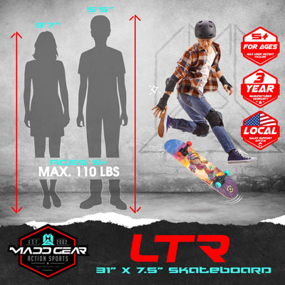 Skateboard LTR Spec 31" - Space Skater