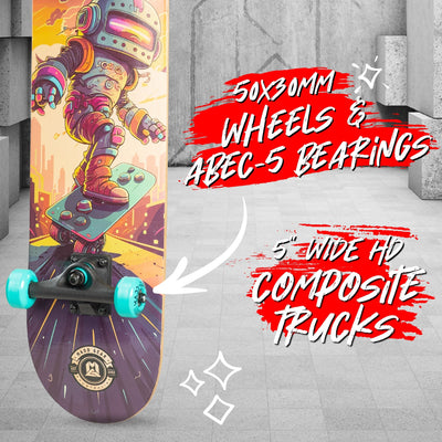 Skateboard LTR Spec 31" - Space Skater
