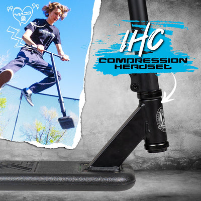 MG Bounce Trampoline Pro Stunt Scooter - Black