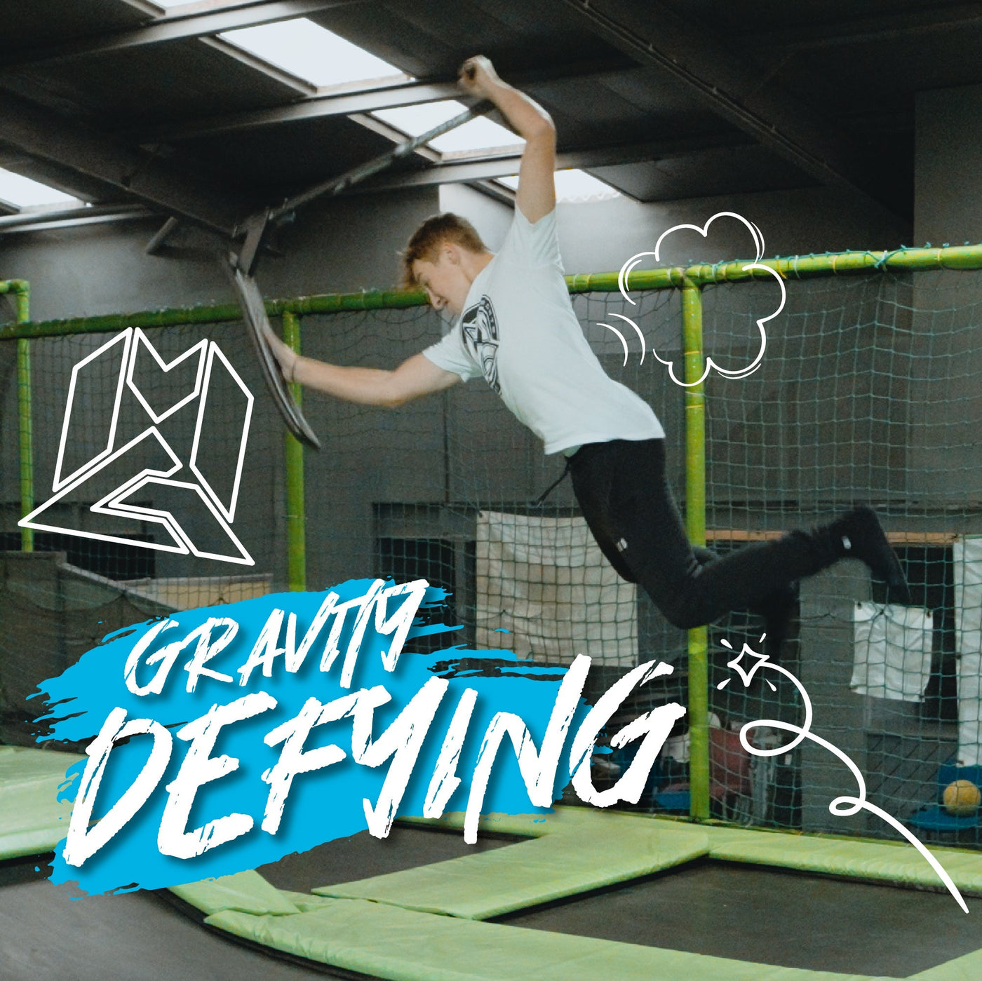 MG Bounce Trampoline Pro Stunt Scooter - Black