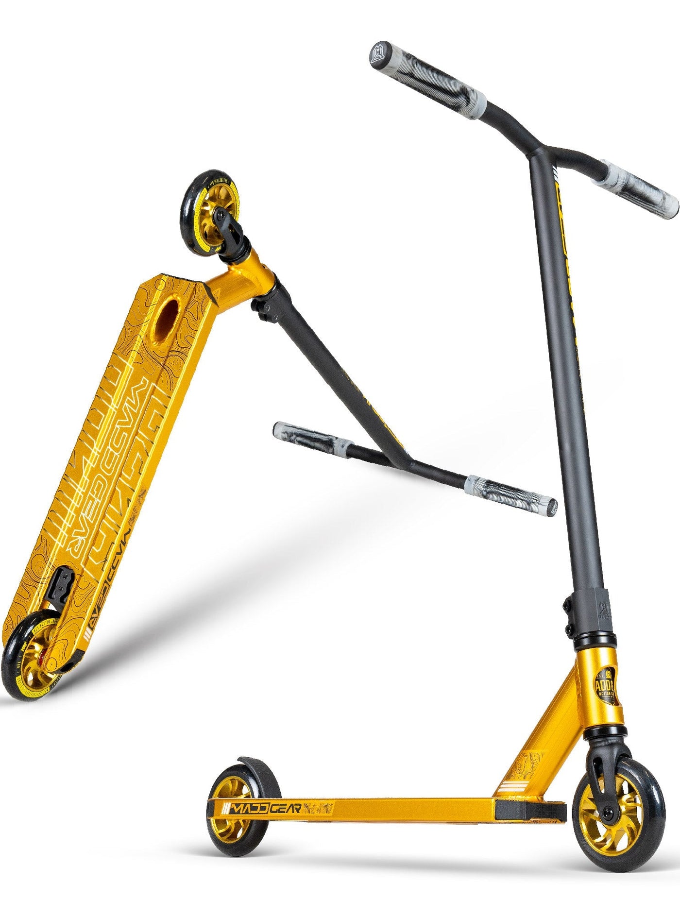 Trottinette freestyle Madd Gear Carve Elite - Noir-Or