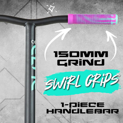 Madd Gear Carve Elite Stunt Scooter - Teal-Pink