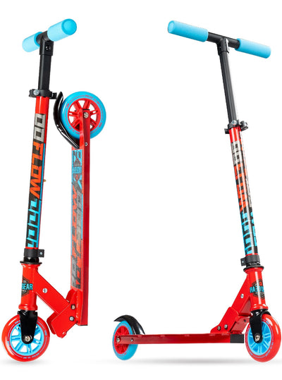 Carve 100 Folding Stunt Scooter - Rot-Blau