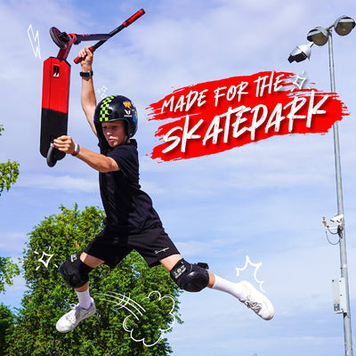 Carve Pro Trick Stunt Scooter - Nero-Rosso