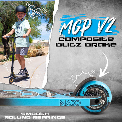 Carve Pro-X Trick Stunt Scooter - Black-Blue