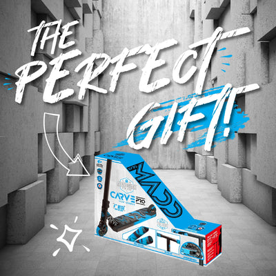 Carve Pro-X Trick Stunt Scooter - Black-Blue
