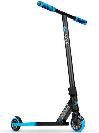 Carve Pro-X Trick Stunt Scooter - Black-Blue