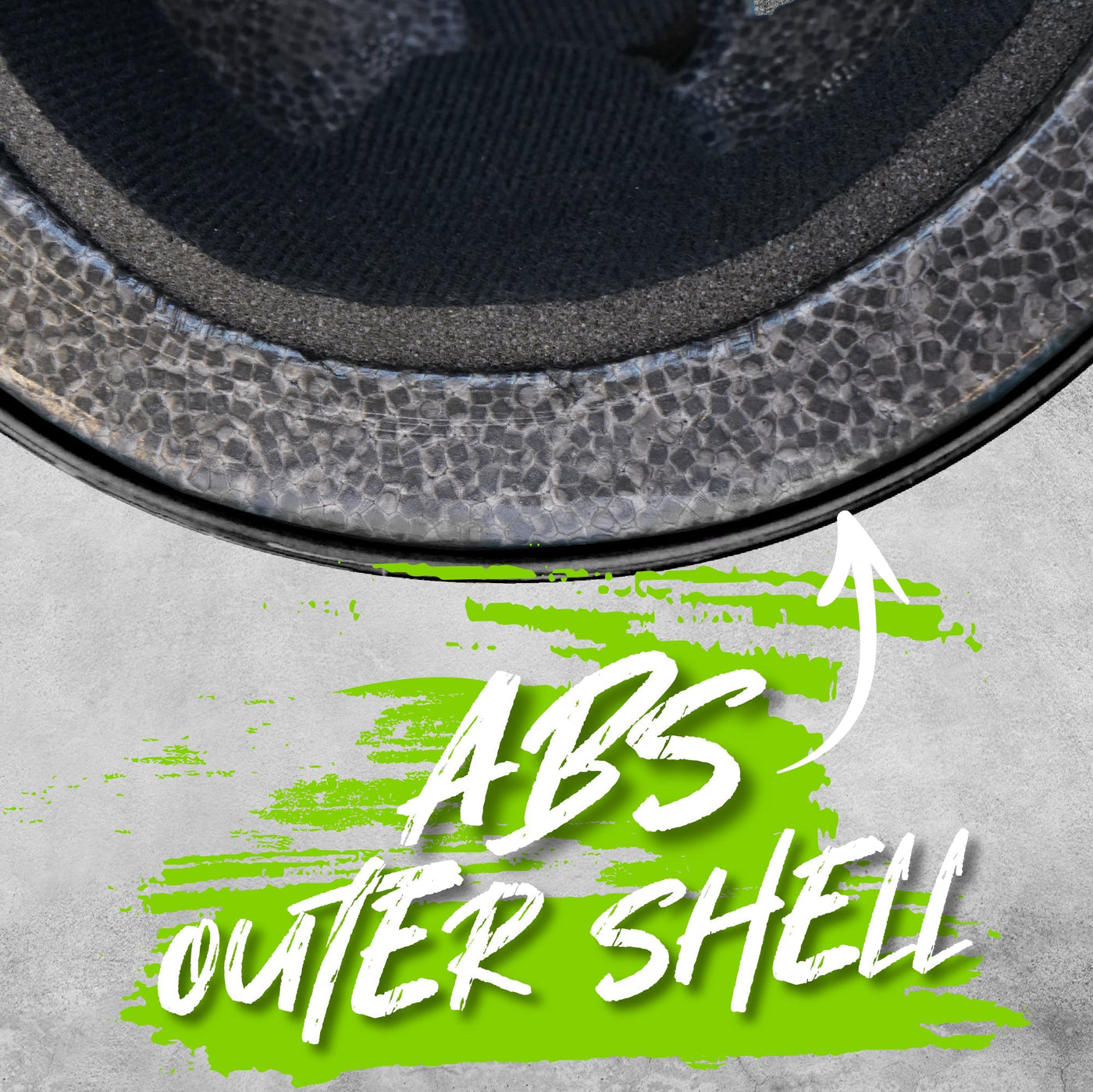 Casque EPS Certifié - Noir Vert M/L