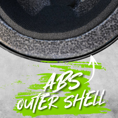Casque EPS Certifié - Noir Vert M/L