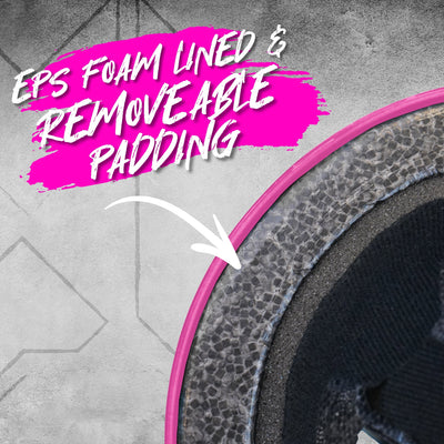 Certified EPS Helmet - Pink Blue S/M