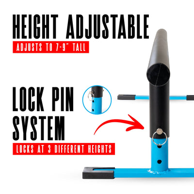 55" Adjustable Grind Rail - Black Blue