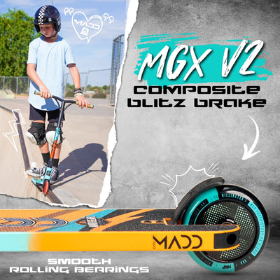 MG Kick Pro 5" Scooter - Teal Orange