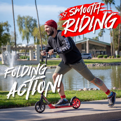 Kruzer 200 Folding Scooter - Red