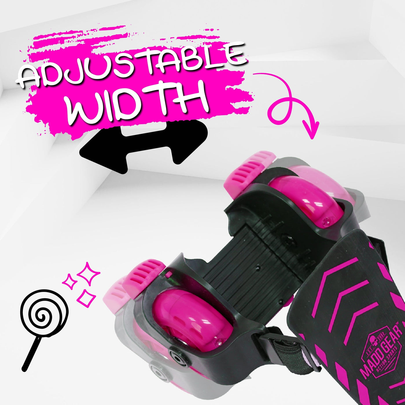 Madd Light-Up Rollers - Pink
