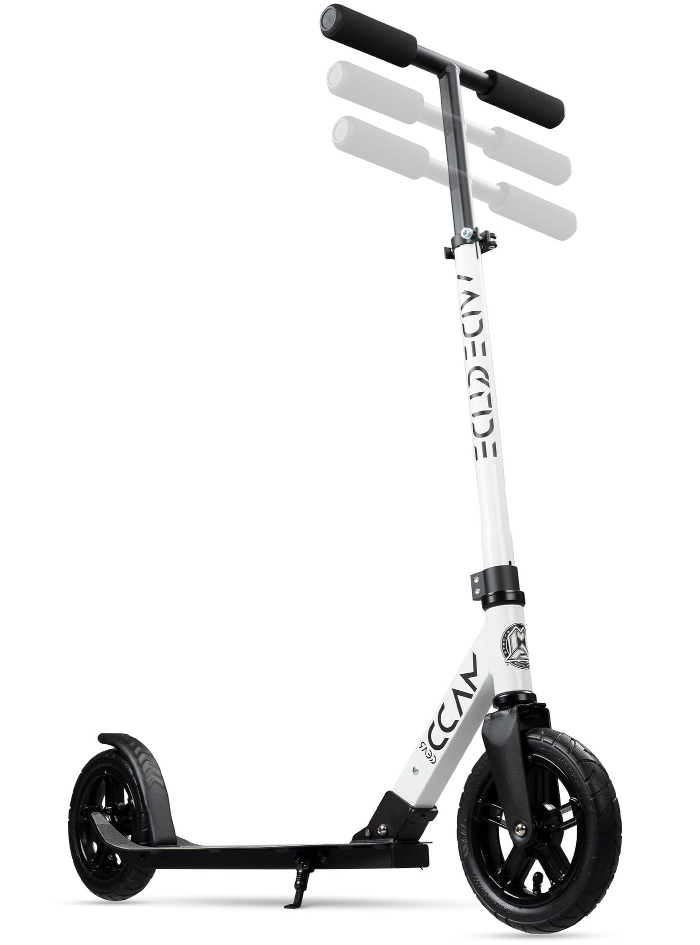 Wide Glide Folding Commuter Scooter - White