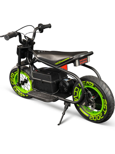 Madd Gear Roadster 400 Electric Mini Bike - Black Green