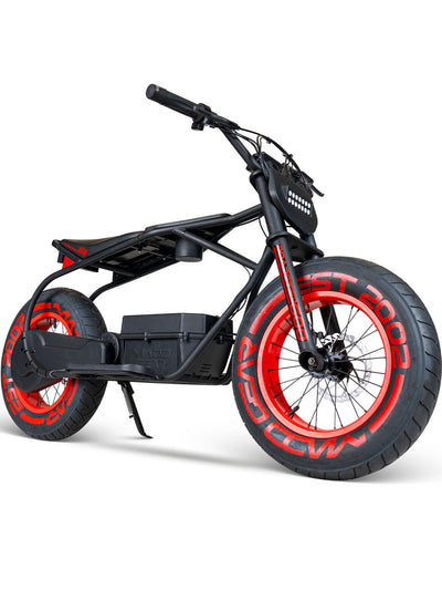 Madd Gear Roadster 600 Electric Mini Bike - Black Red