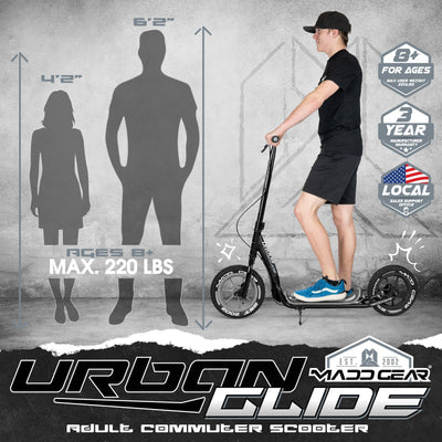 Urban Glide Commuter Scooter - Black