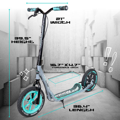 Urban Glide Commuter Scooter - Grey Teal