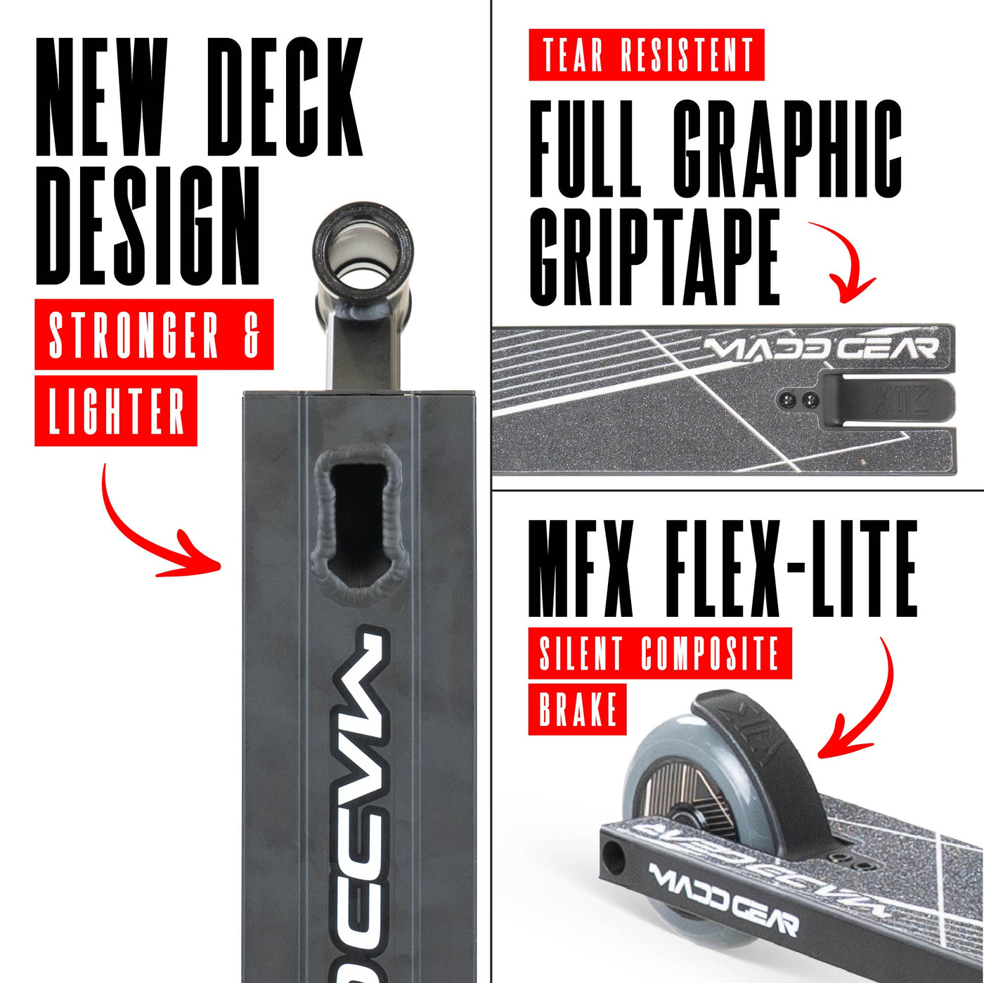 Madd Gear MG1 Raven Stunt Scooter – Schwarz