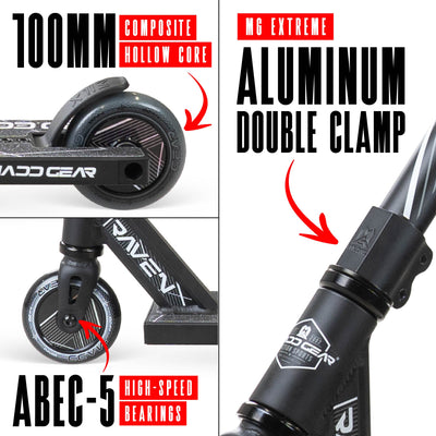 Madd Gear MG1 Raven Stunt Scooter – Schwarz