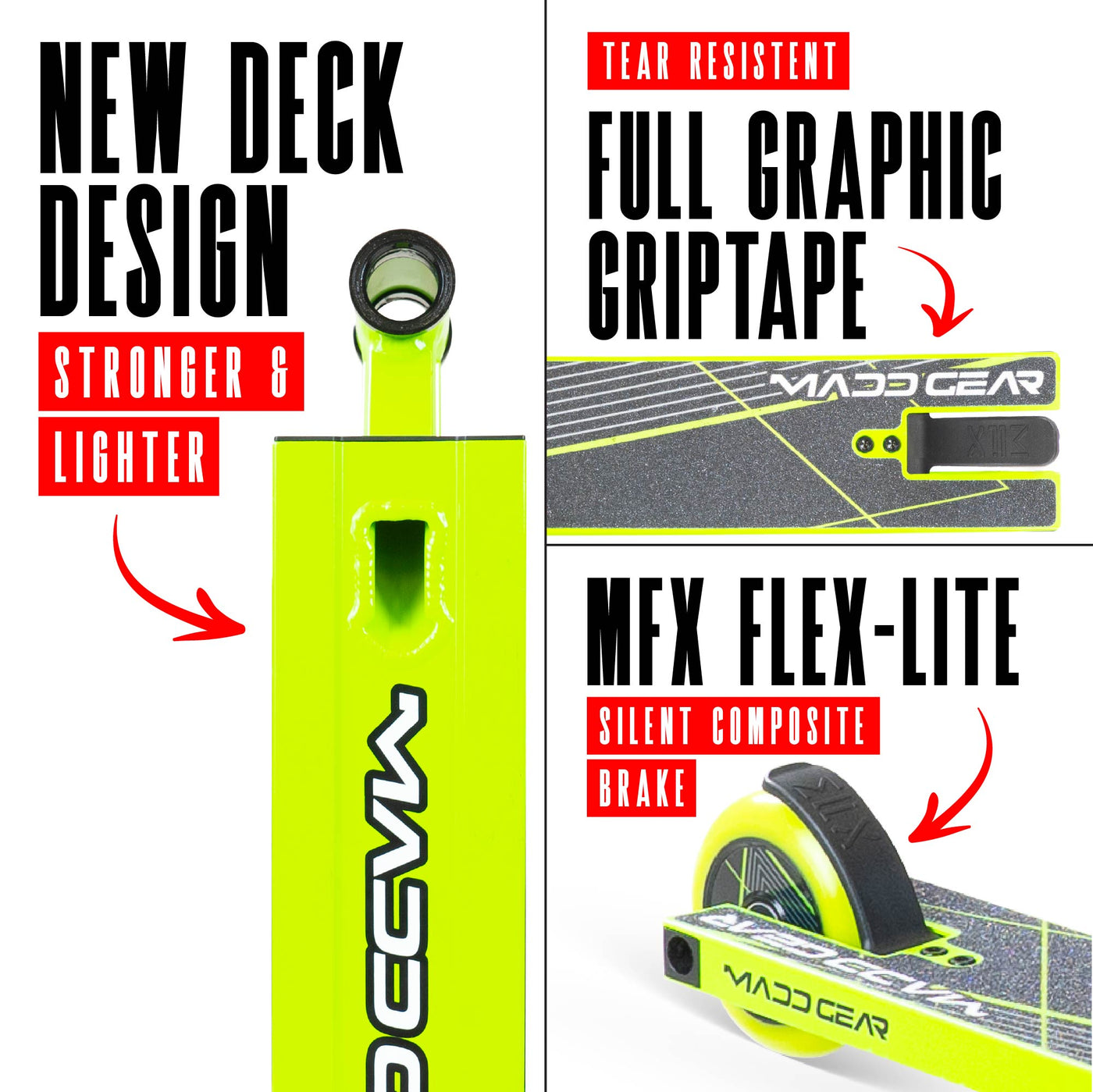 Madd Gear MG1 Raven Stunt Scooter – Grün Schwarz