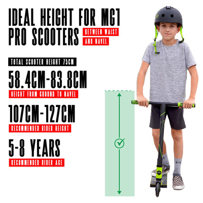 Madd Gear MG1 Raven Stunt Scooter – Grün Schwarz