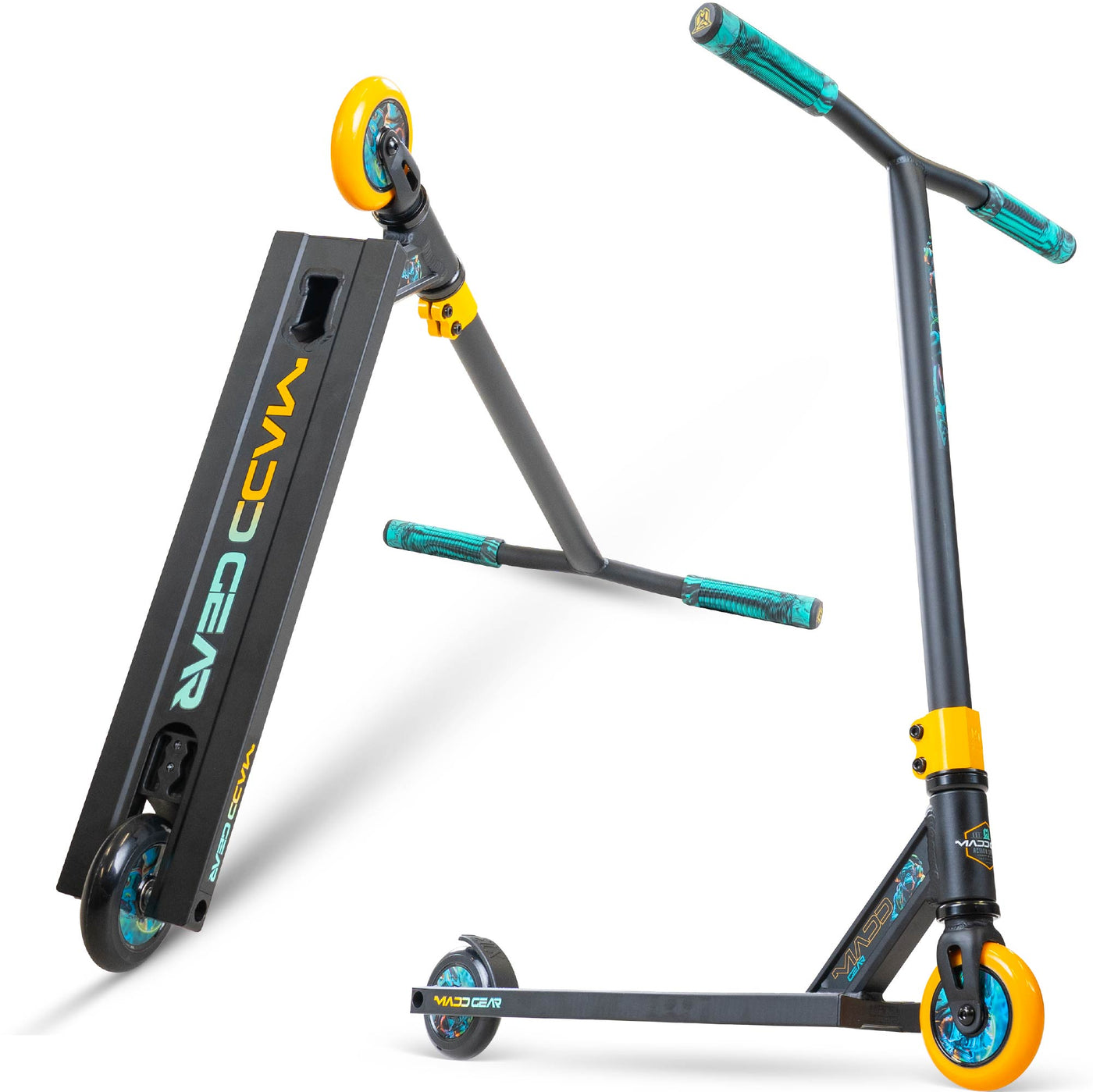 Madd Gear MG2 DJ Rilla Stunt Scooter – Schwarz Orange