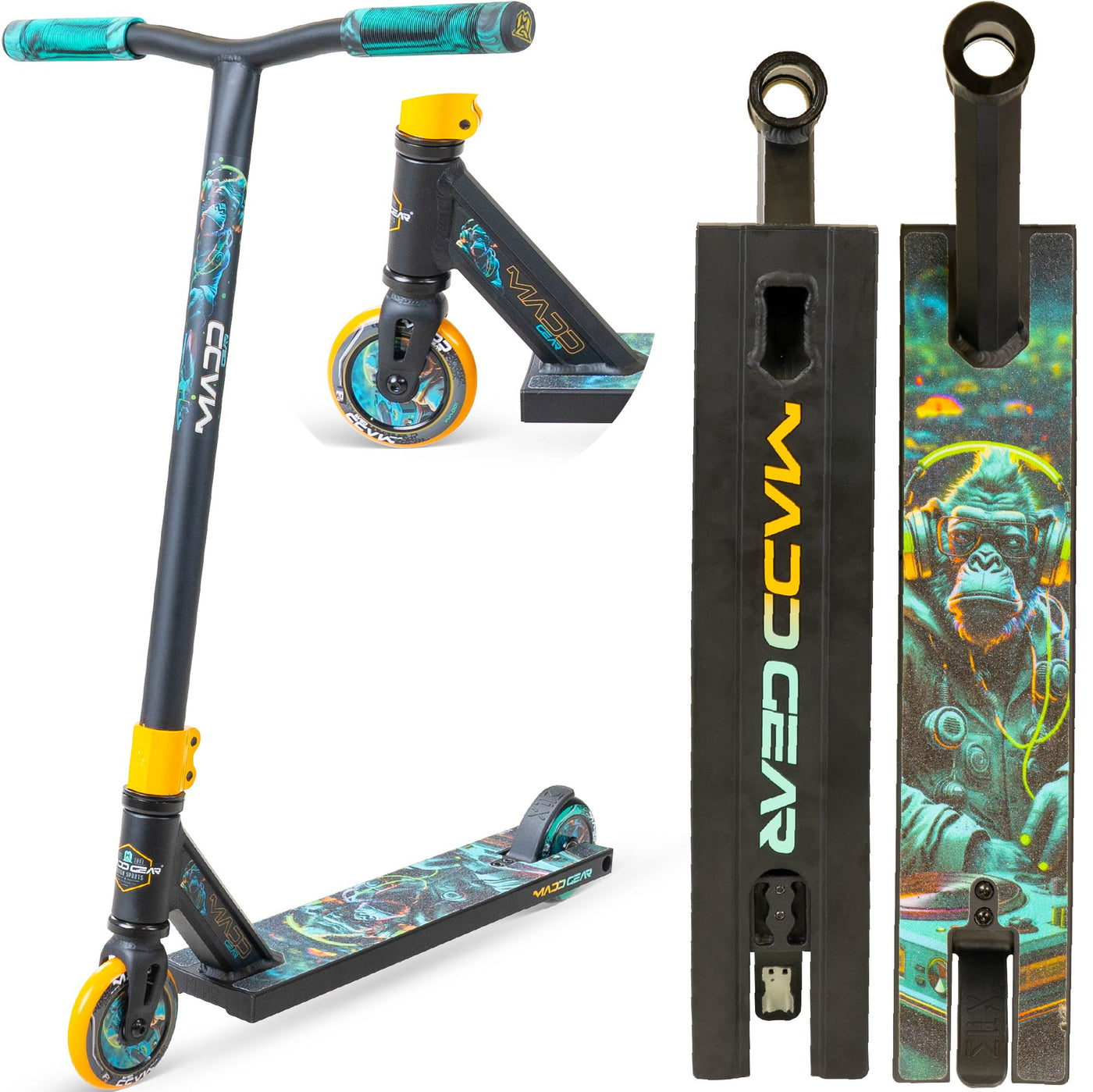 Madd Gear MG2 DJ Rilla Stunt Scooter – Schwarz Orange
