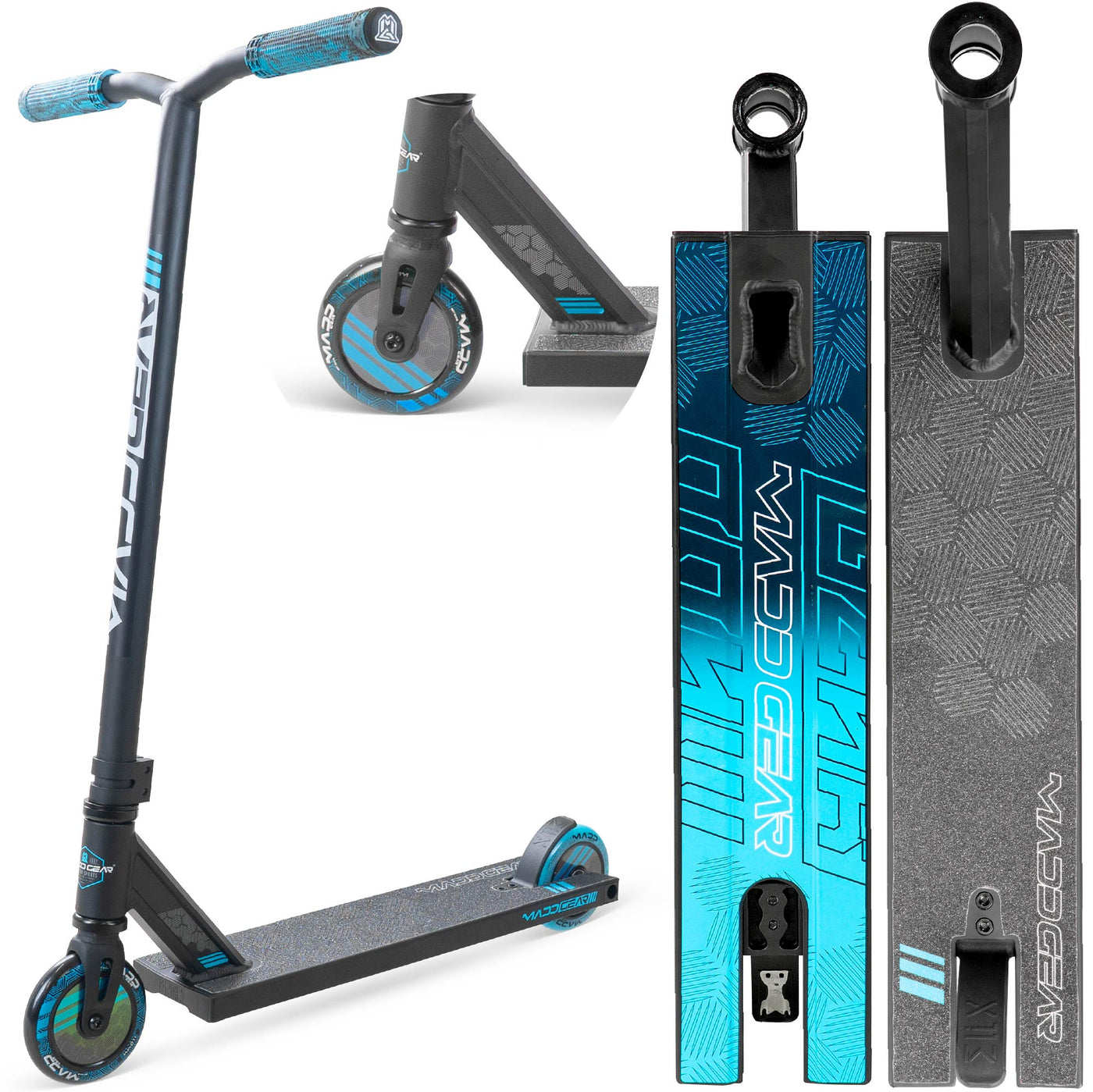 Madd Gear MG3 Zen Stunt Scooter – Schwarz Blau