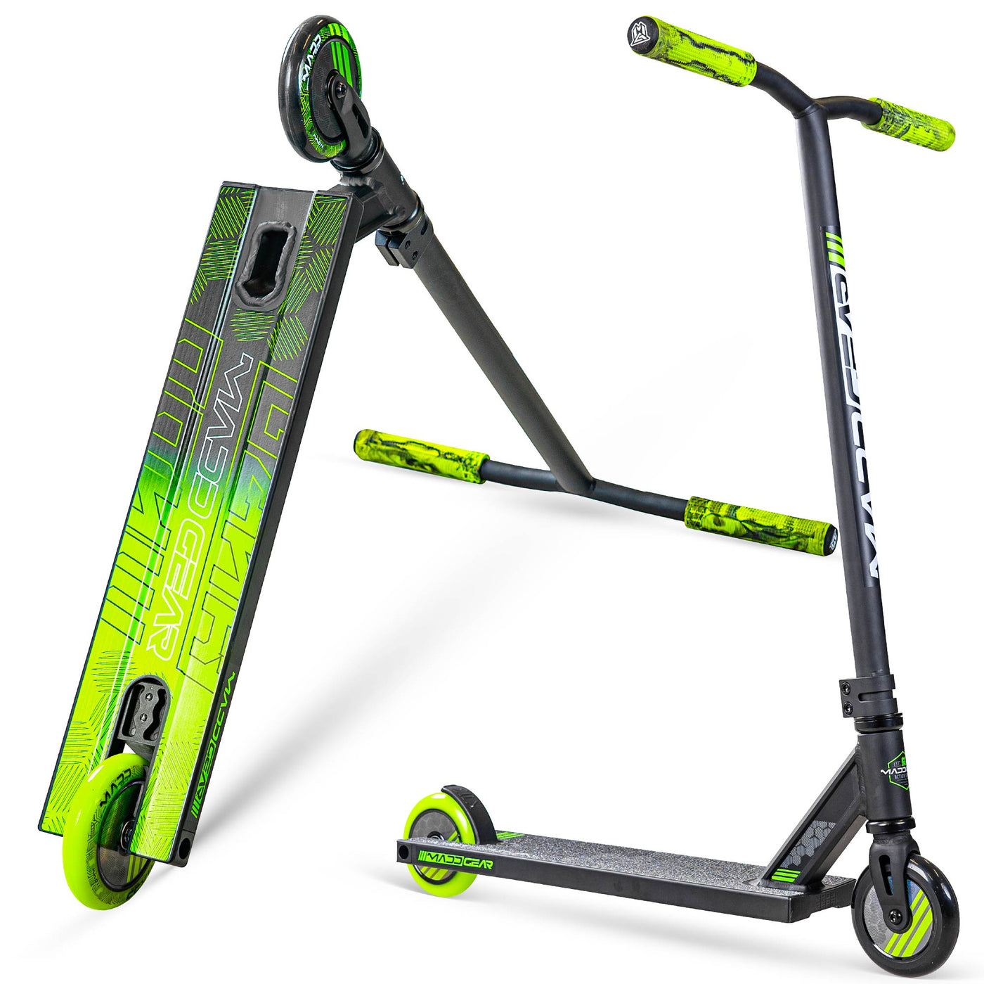Madd Gear MG3 Zen Stunt Scooter – Schwarz Grün