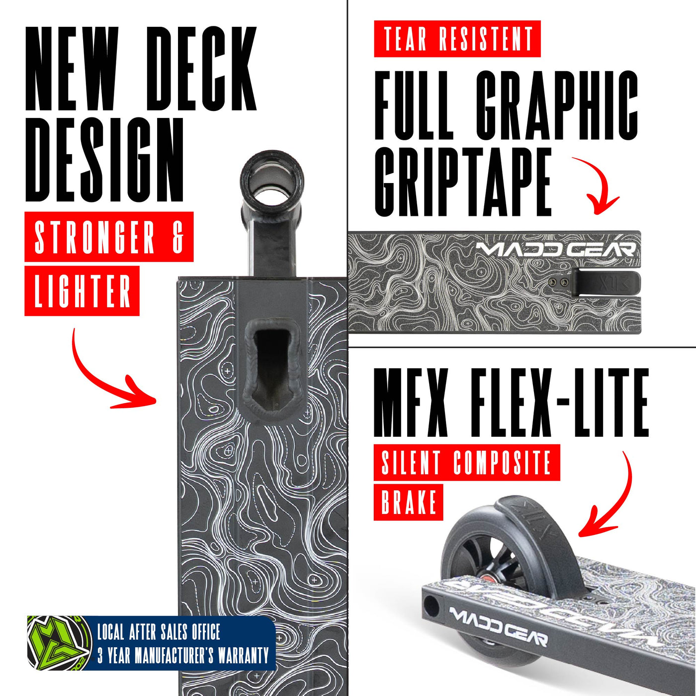 Madd Gear MG4 Titan Stunt Scooter – Schwarz