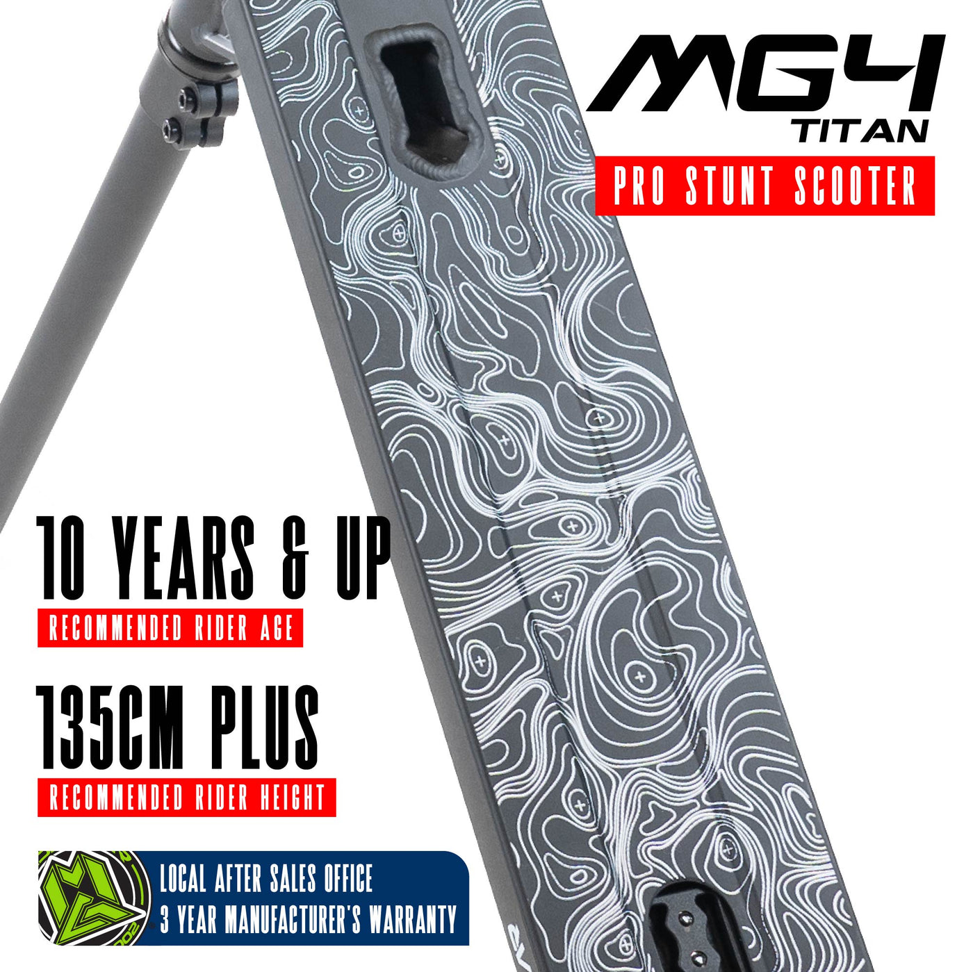 Madd Gear MG4 Titan Stunt Scooter – Schwarz