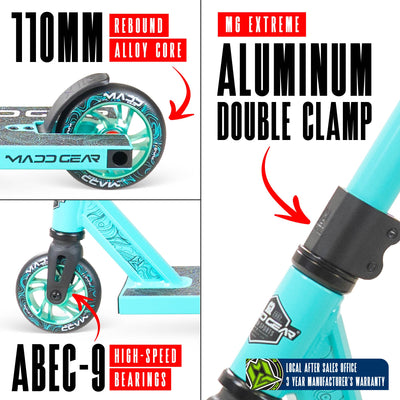 Madd Gear MG4 Titan Stunt Scooter – Türkis