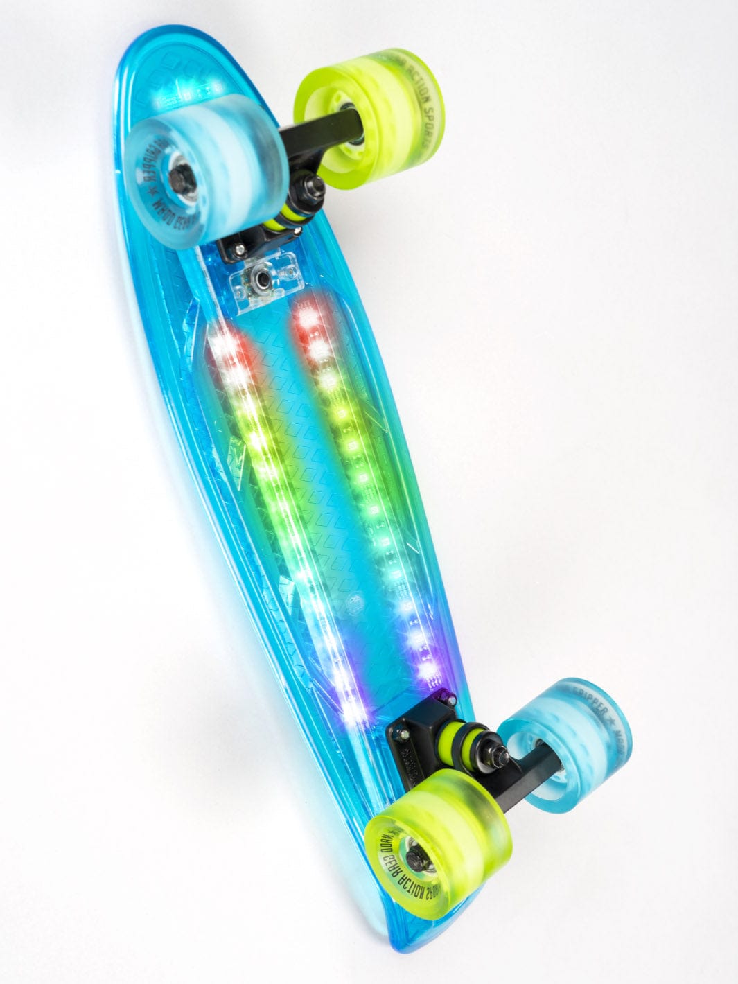22" LED Light Up Retro Skateboard - Blue