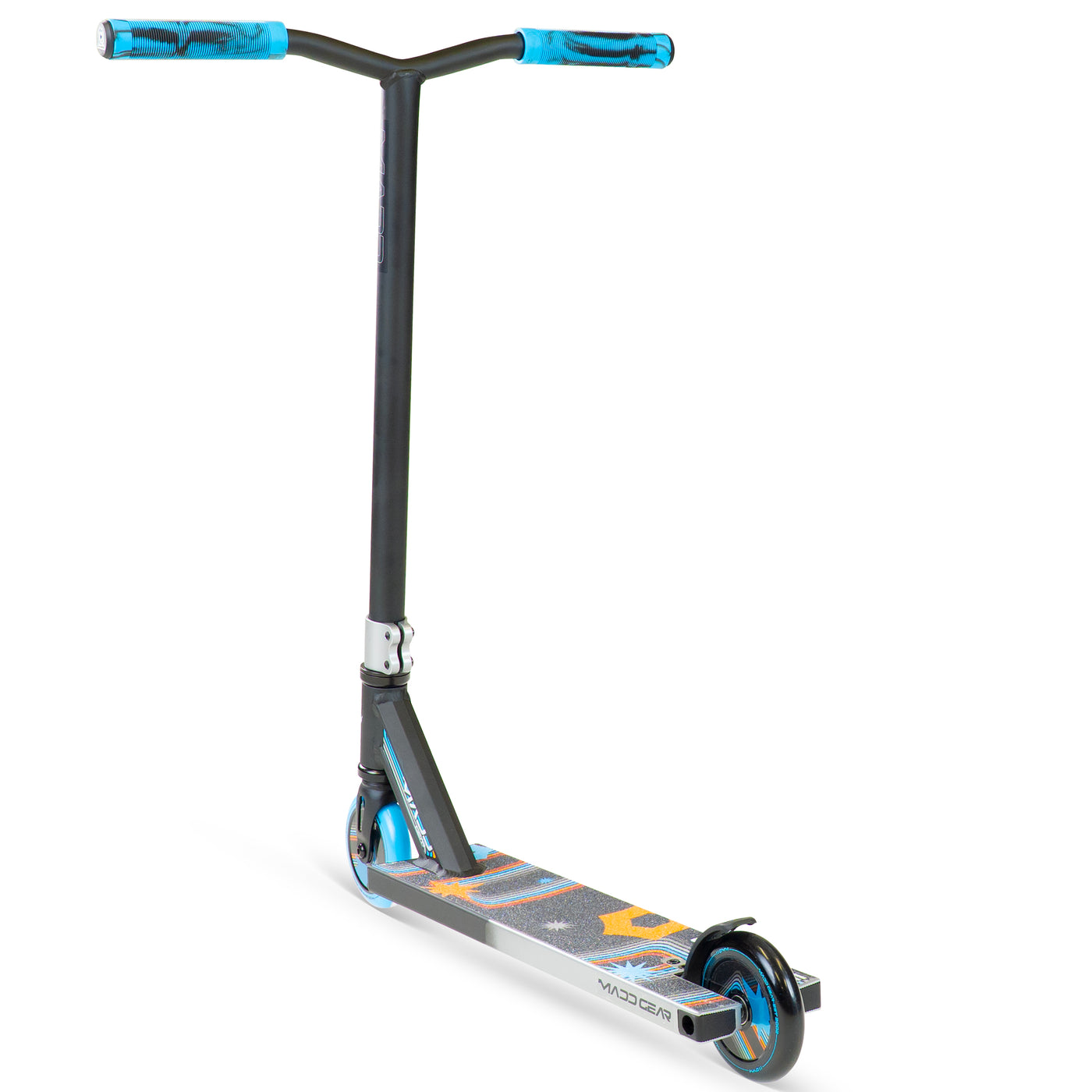 Madd Gear Carve Ultimate Stunt Scooter – Black-Grey Faded Rainbow